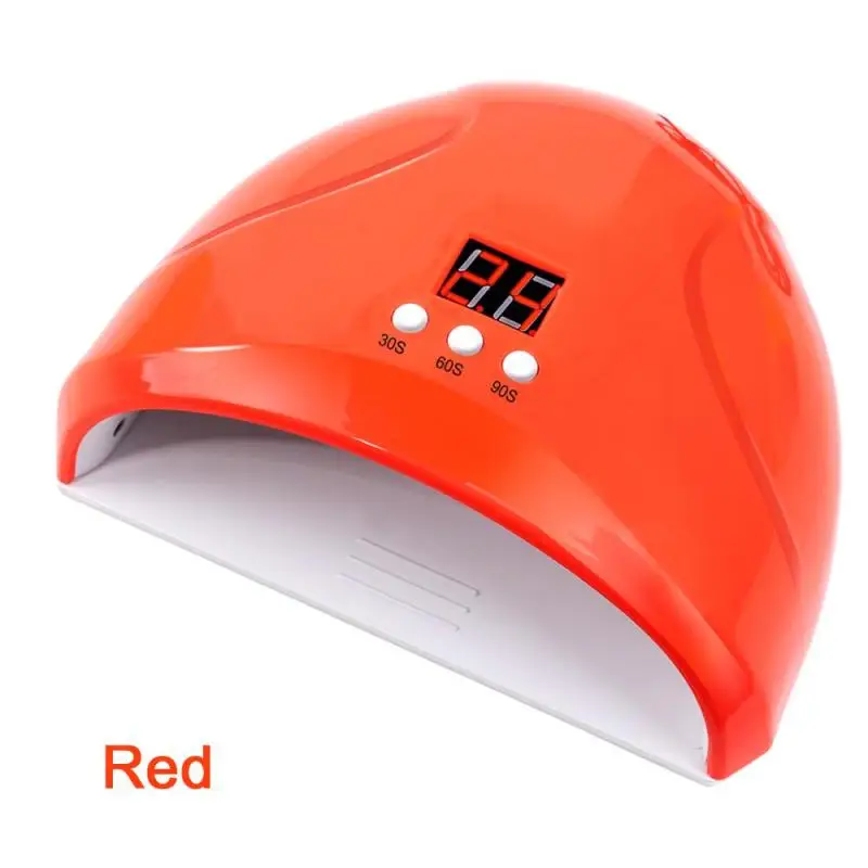 36 Вт УФ-светодиодный светильник для ногтей, сушилка 54 Вт/48 Вт/36 Вт, ледяная лампа для маникюра, гелевая лампа для ногтей, лампа для сушки гель-лака - Цвет: Красный