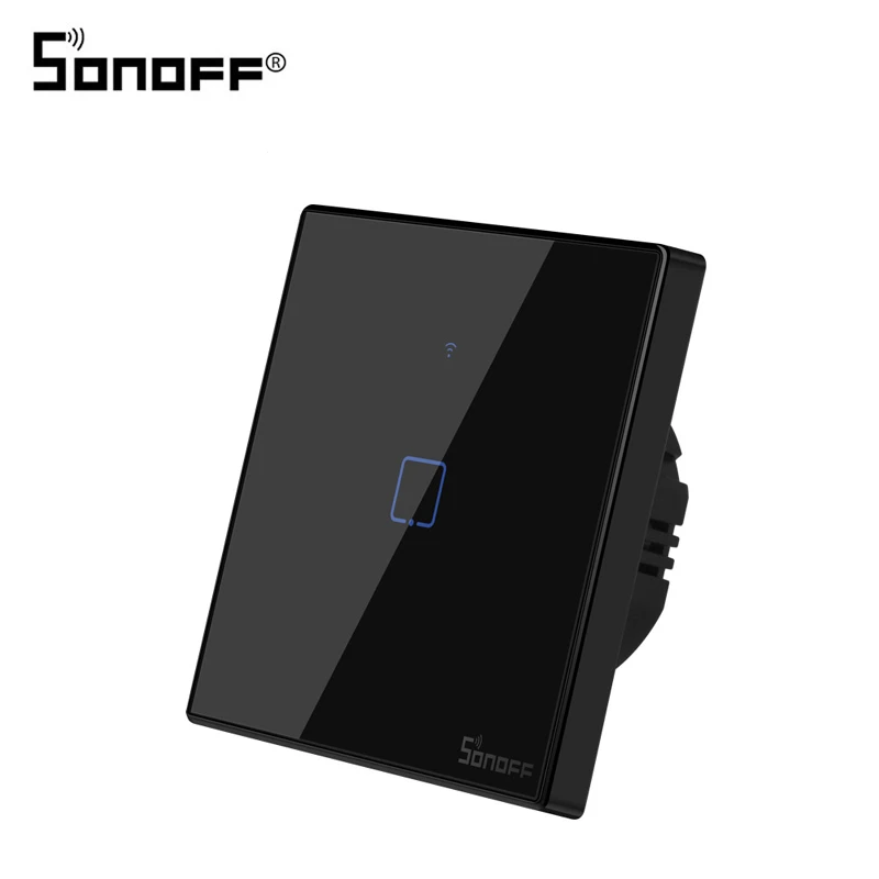 Умный настенный светильник SONOFF T3 Wifi США ЕС Великобритания переключатель черный с