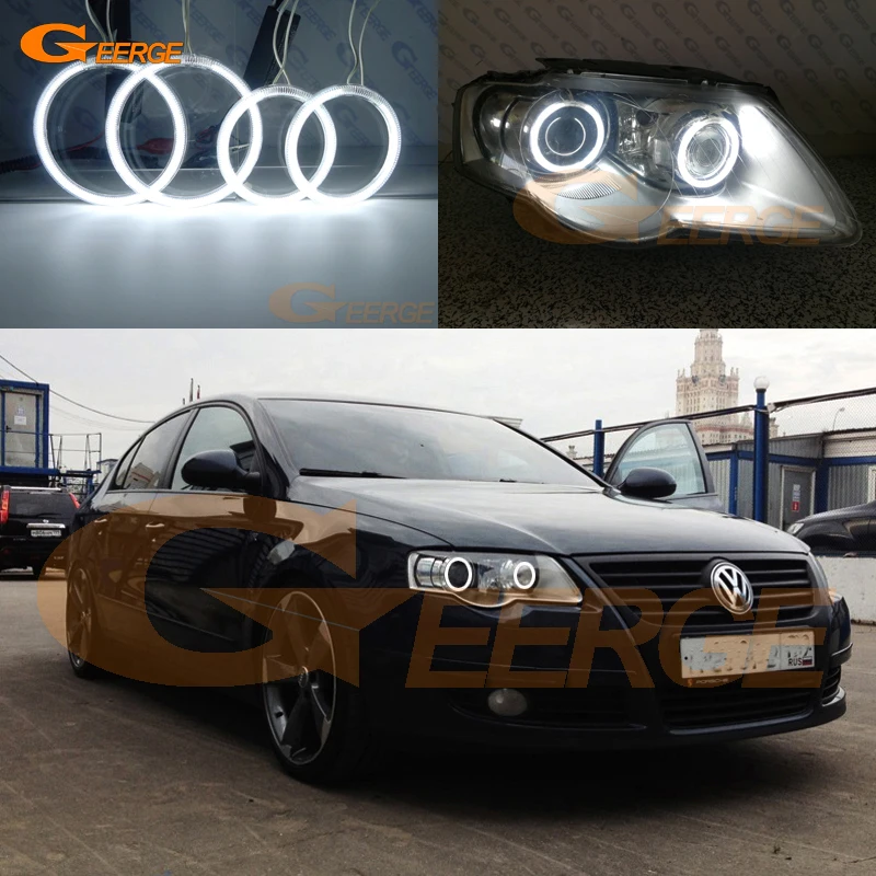 Для Volkswagen VW Passat B6 Magotan 2005 2010 ксеноновые фары отличные ультра яркие CCFL ангельские
