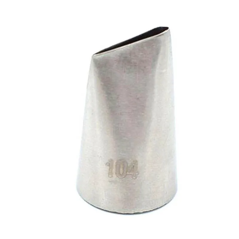 Cake Decorating Tip Set 104 Big Size Icing Nozzle for Creating Rose Petal Shape Bakeware