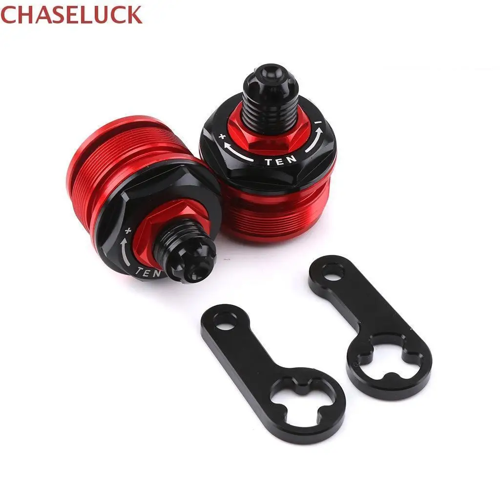 

2PCS For Yamaha YZF R3 R25 MT03 MT-03 Front Shock Absorber Screw Bolt Cover Cap Preload Adjuster Fork Bolts 37MM Moto Accessory