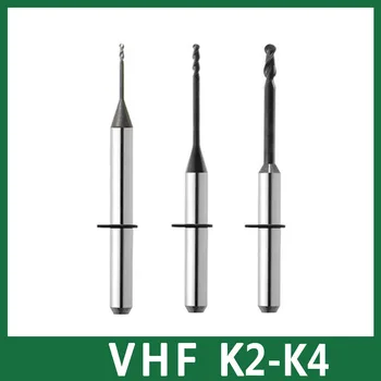 

VHF 4axis K2-K4 Milling Bur with DLC Coat 35mm Total Length 0.6/1.0/2.0mm Milling About 120units Zirconia Crown