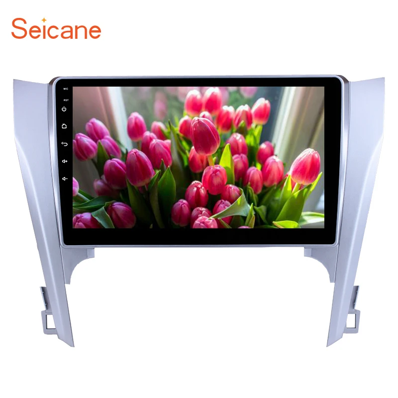 Best Seicane GPS Multimedia Player Android 9.0 HD 10.1" Car Stereo 8 Core For Toyota CAMRY 2015 Head Unit 3G Wifi 1+16G Support RDS 0