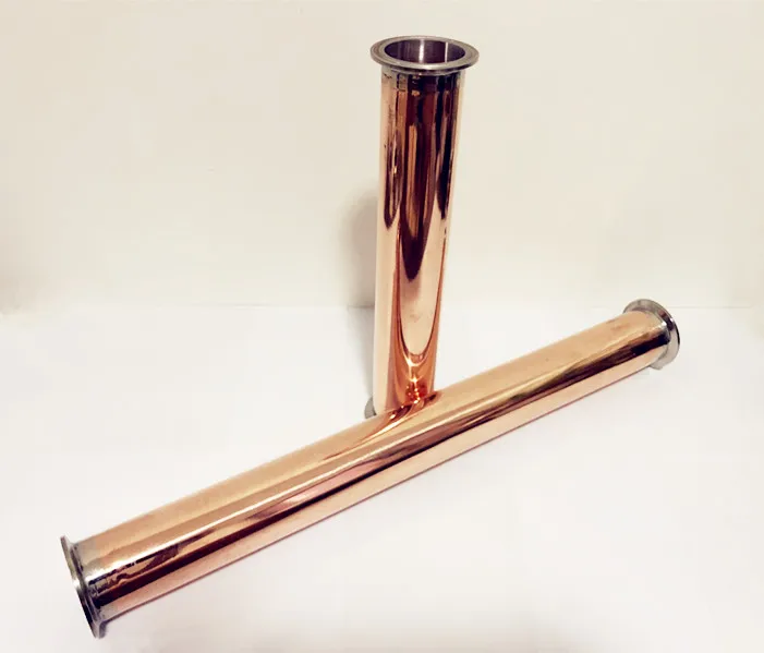 Медь "(51 мм) OD64 санитарная Tri Clover катушка труба/труба, длина 12"(300 мм) Tri Зажим толщина трубы 2 мм