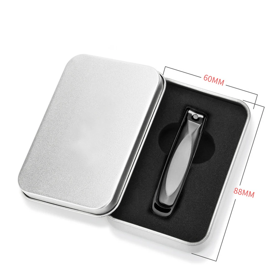5 pcs Nail Clippers with Catcher No Splash Toenail Fingernail Clippers Stainless Steel Nail Cutter Trimmer Set