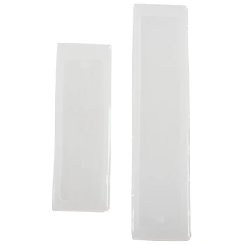 

2 Pcs/Set Rectangle Silicone Bookmark Mold, DIY Bookmark Mould Making Epoxy Resin Jewelry DIY Craft Silicone Transparent Mold