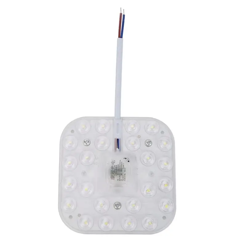 24led White light Светодиодный потолочный светильник 220 в 6000-6500 к SMD СВЕТОДИОДНЫЙ квадратный светильник для спальни, кухни, магнитная лампа, освещение - Цвет: 24led White light