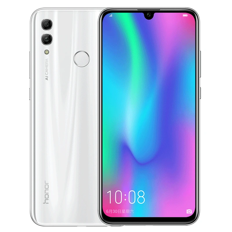 Honor 10 Lite, 4G, мобильный телефон, Android 9,0, 6,21 дюйма, FHD 2340X1080, фронтальная камера 24 МП, AI камера, отпечаток пальца, 710, четыре ядра, 3400 мАч, смартфон