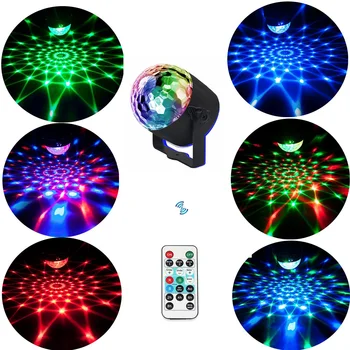 

3W RGB Remote Control Mini LED Magic Ball Lamp Stage Effect Light for Disco KTV Club Bar Home Party