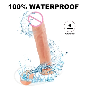 Realistic Penis Spray Water Dildo Soft Ejaculation Cock with Ball Adult Sex Toys for Women Masturbator Pussy Fake Penis Dildos 3