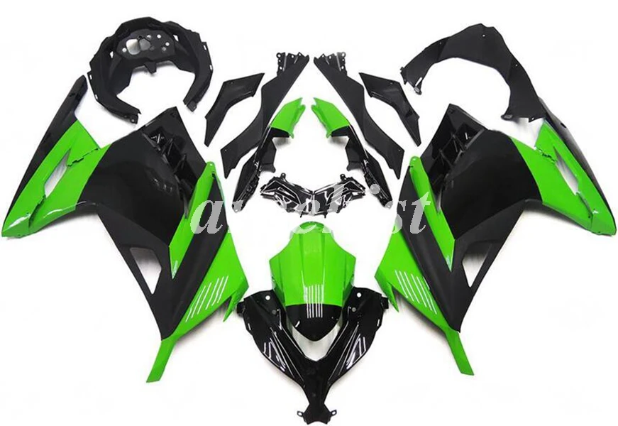 Литьевая Форма ABS Обтекатели комплект подходит для Kawasaki Ninja 300 EX300 2013 Кузов Набор холодный черный зеленый
