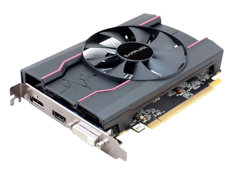 Б/у видеокарты Sapphire RX550 2 ГБ DDR5 Express 3,0 Directx12 видеокарта для игр внешняя видеокарта для рабочего стола