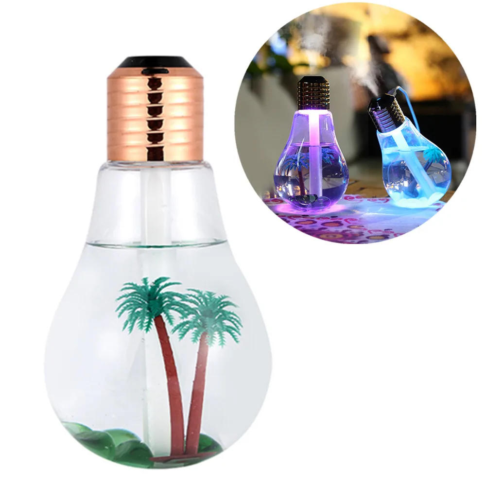 Night Light 400ML LED Lamp Air Ultrasonic Humidifier Essential Oil Diffuser Atomizer Air Freshener Mist Maker With LED For Home