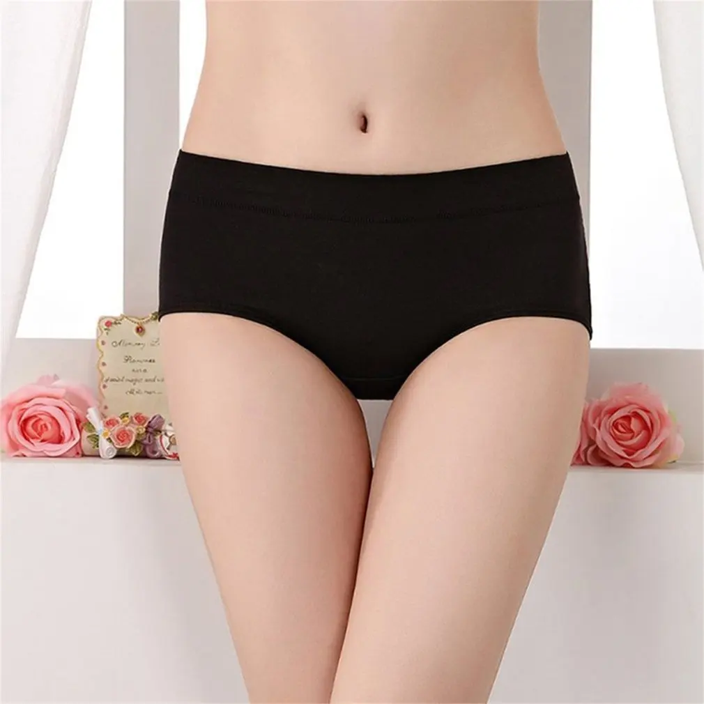 Year Women Red Panties Modal Breathable Middle-waisted Hip-lifting Briefs Lady Cotton Skin-friendly Elastic Underpants 2018 New |