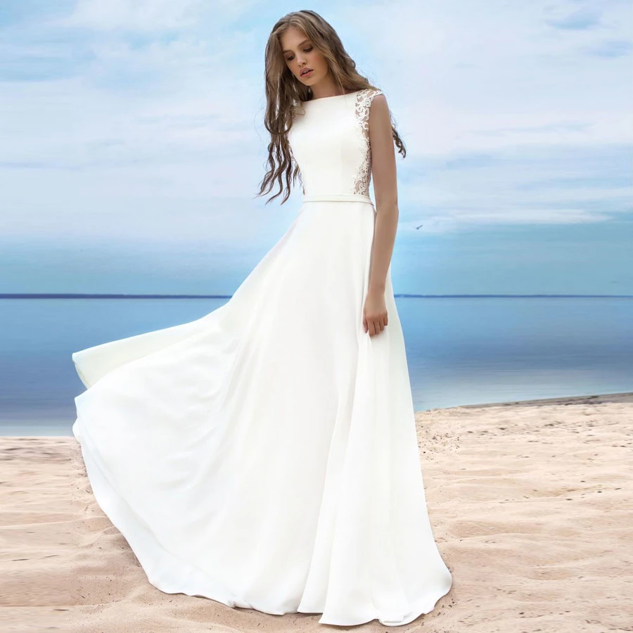 elegant beach dresses for weddings