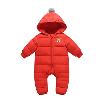 

Infant Winter Jumpsuit For Baby Snowsuit Snow Coats Baby Boys Girls Romper Warm Overalls Children Cotton Newborn Clothes