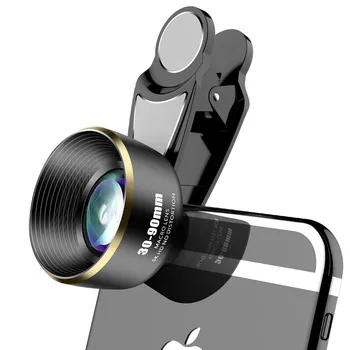 

Hot 30-90mm Macro Lens Optic 5K HD Professional No Distortion Mobile Phone Camera Lenses for iPhone Samusng Huawei Smartphones