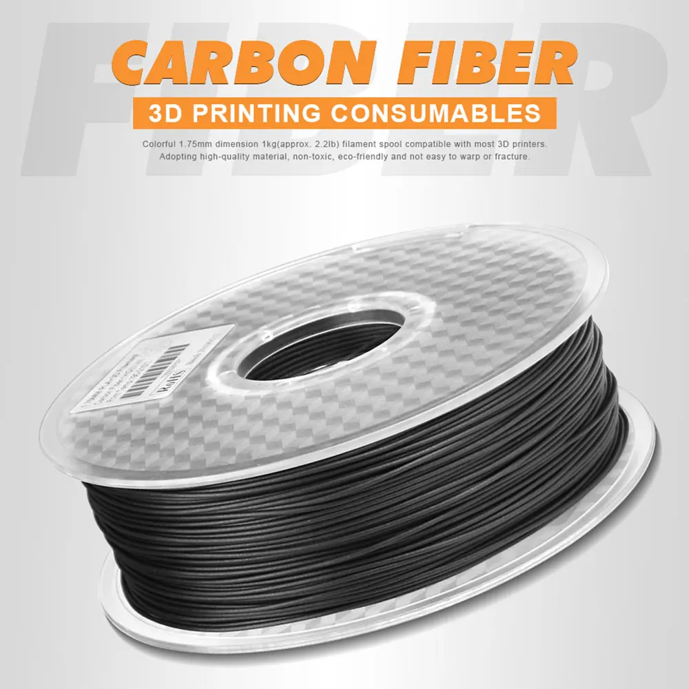 

TWO TREES Carbon fiber PLA New design 3D Printer Filament 1kg CARBON Fiber 1.75mm Impressora 3d Printing Filamento extrusora 3d