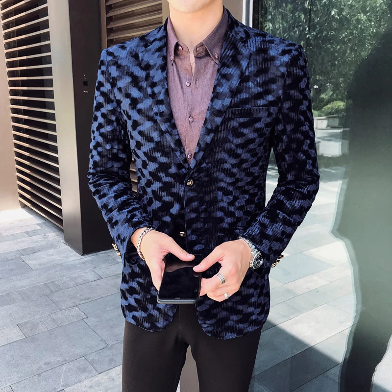 Блейзер Hombre большие размеры 5xl вечерние Клубные для Dj Singer Chaqueta 2020 весенне осенний
