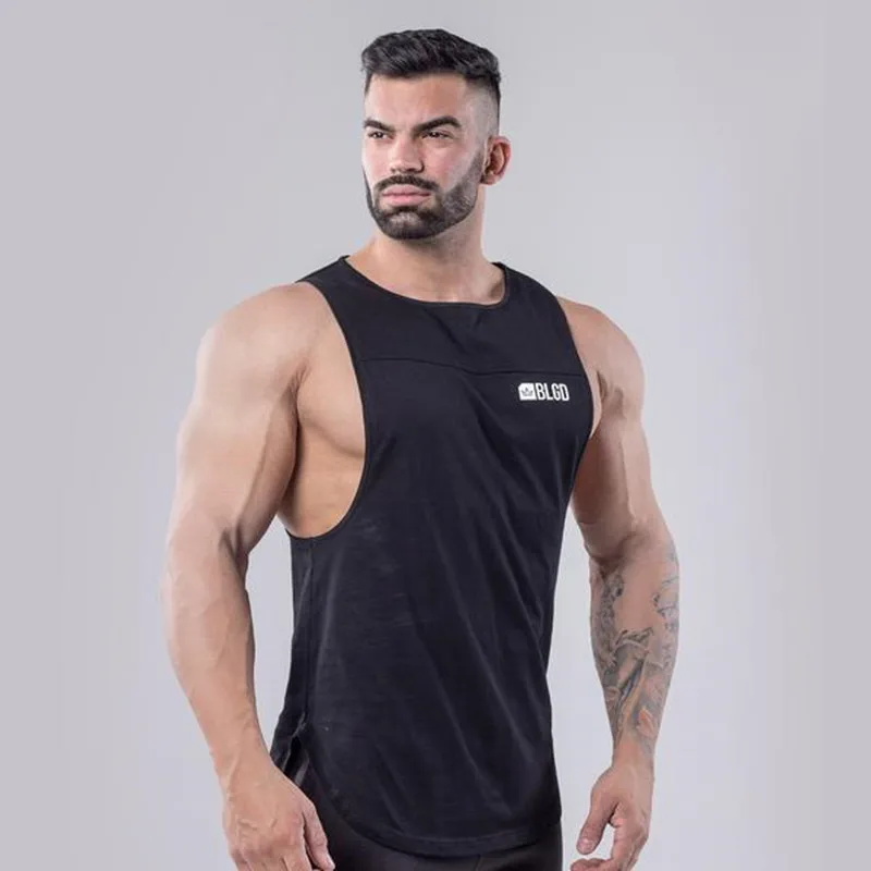 

Summer Muscle Fitness Brothers Men Pure Cotton Vest Sports Casual Outdoor Running Basketball Sleeveless Vest
