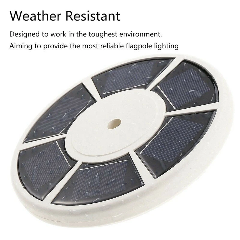 Топ!-26 Led Открытый Солнечный флаг осветительный столб Водонепроницаемая светодиодная лампа для тента на кемпинге