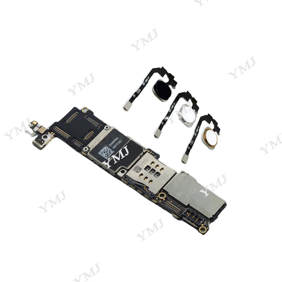 Online 16GB 32G 64G Free iCloud for iphone 5S Motherboard,100% Original unlocked for iphone 5S Mainboard with Touch ID without Touch ID