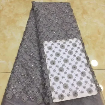 

NIAI African Lace Fabric 2019 Embroidered Nigerian Lace Fabrics High Quality Bridal French Lace Fabric For Women Dress