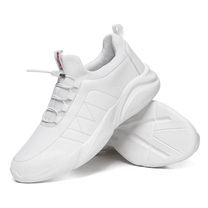 Flexible Leather Men's Casual Shoes Comfor Zapatos De Hombre Men Shoes 46 Walking Shoes Plus Size 48 Autumn Black Sneakers