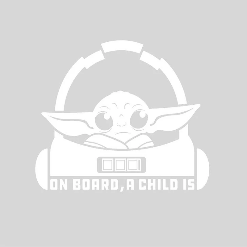 14x9 см мультфильм Yoda детские наклейки на доске автомобильные крышка топливного
