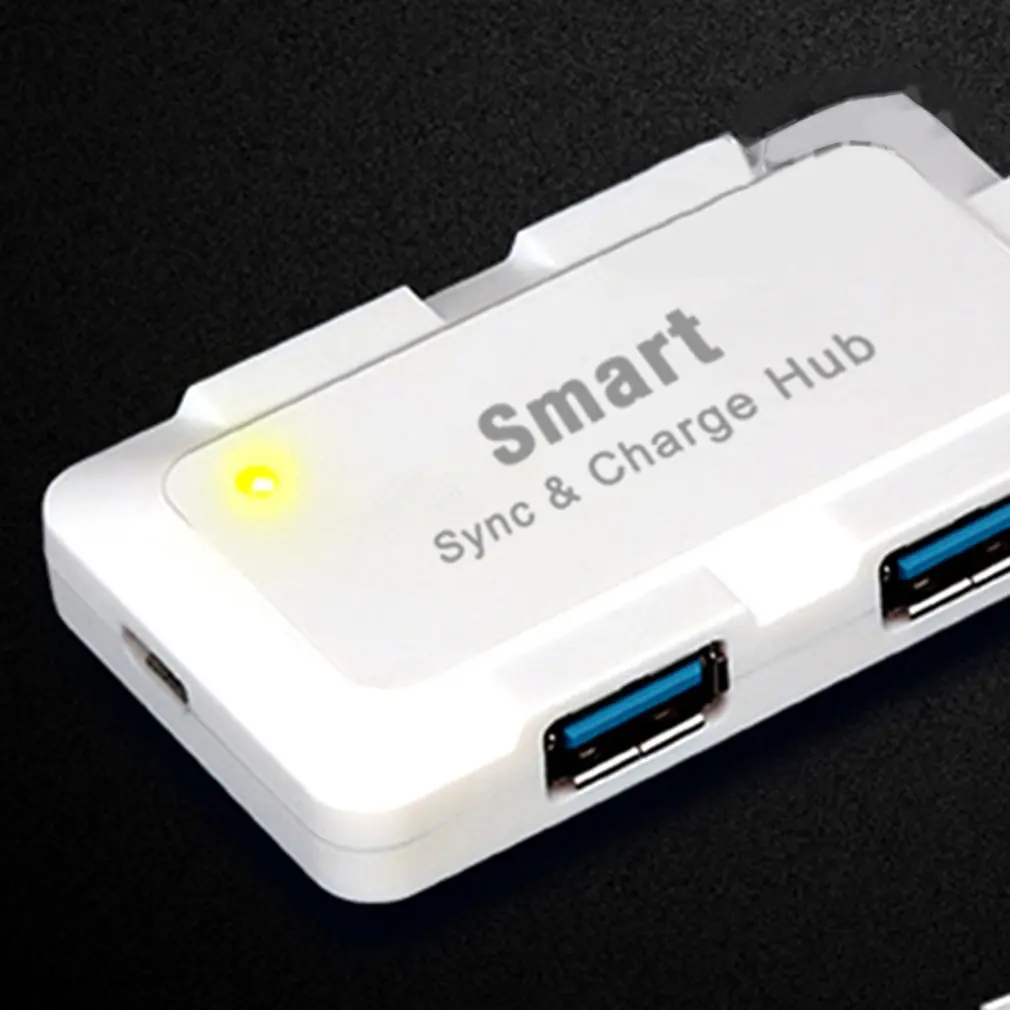 Высокоскоростной 4 порта USB3.0 концентратор USB порт USB микро порт концентратор зарядка