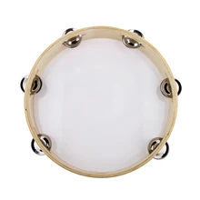 10 дюймов Ручной Работы Музыкальный леденец Тамбурин барабан перкуссия для KTV вечеринок