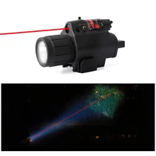 Мини пистолет Glock фонарь для ружья Охота Кемпинг Фонарь для ружья ing оборудование фонарик тактический прицел красный лазерный светодиодный фонарь