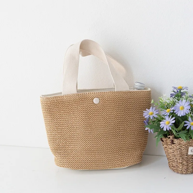 

Straw bag 2020 summer new holiday beach bag Korea ins retro wild small fresh handbag purses and handbags