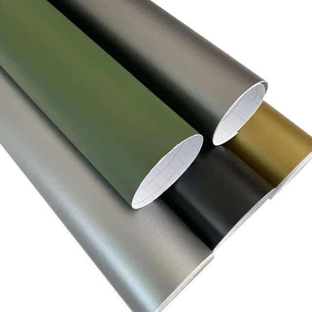 Matte Gold Vinyl Wrap Roll with Air Release Self adhesive DIY