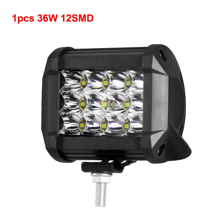 1Pcs 36W Lamp Nlpearl 4 дюйма 72 Вт 60 Вт автомобильный светильник в сборе 36 Вт Светодиодный противотуманный светильник s для грузовых автомобилей Светодиодный рабочий светильник для внедорожника лодки 12 в 24 В - Цвет: 1Pcs 36W Lamp