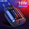 USLION Quick Charge QC 3,0 USB зарядное устройство США ЕС Универсальный мобильный телефон зарядное устройство настенный адаптер для быстрой зарядки для... ► Фото 1/6