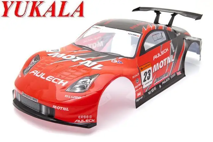 1/10 RC автомобиль запчасти 1:10 R/C Гоночная машина ПВХ Окрашенный корпус оболочка 190