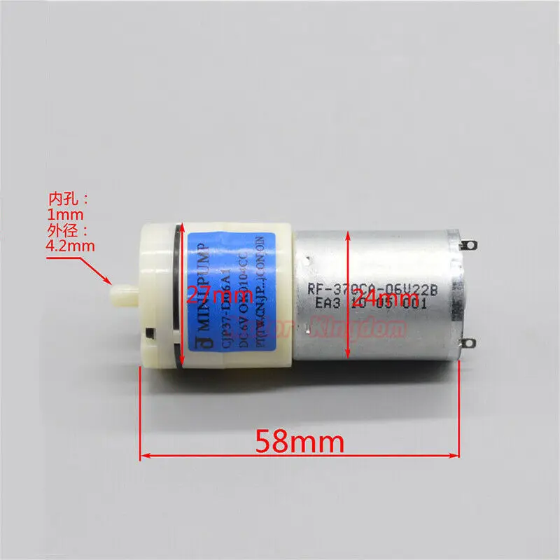 RF-370CA мотор-редуктор постоянного тока 3 V-6 V 5V инфляция воздушный насос микро мини кислородный насос для медицинского оборудования аквариум