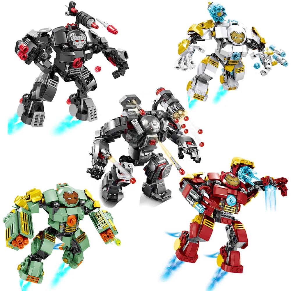 

2019 Marvel Avengers Endgame Super Heroes Iron Man Hulkbuster Mech Armor Figures Building Blocks Bricks Toys Juguetes Xmas Gift