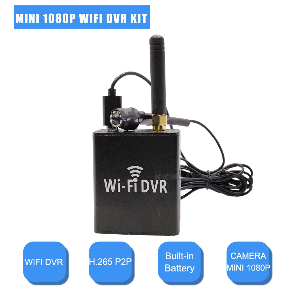 HD1080P Wifi Mini DVR Kit Recorder With1080P Mini Camera CCTV  Surveillance Built-in Battery DVR Portable Digital Video Recorder