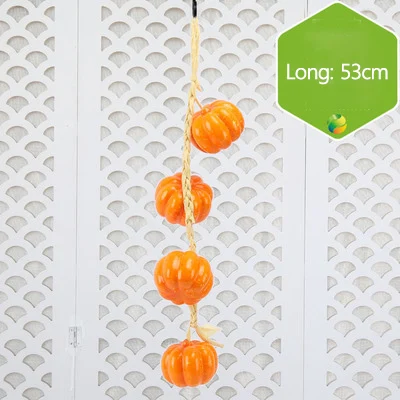 Pumpkin Skewer Strongwell моделирование зеленые овощи шампуры фруктовая струна домашняя Настенная Декорация украшения для стен ресторана - Цвет: Pumpkin Skewer