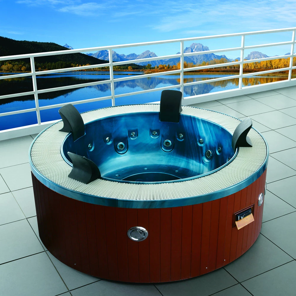 Baan middag Aan het liegen 2.2 Meter 4 Persoon Outdoor Ronde Whirlpool Hottub M  3329|Buitenbubbelbaden| - AliExpress