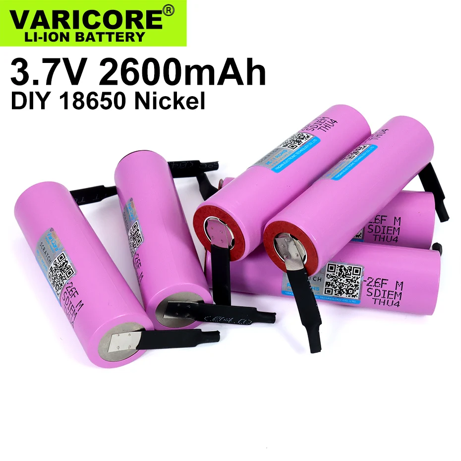 1-20 шт. оригинальный VariCore 18650 3 7 в 2600 мАч аккумуляторные батареи аккумуляторы для