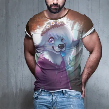 

T Shirt 3d Men Fashion Street Animal Ocean Fish Print Europe And America O-neck 3d T-shirt