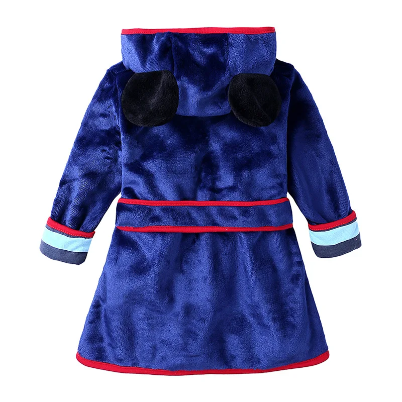 Kids Bathrobe kids bathrobe Minnie Mickey soft flannel robe nightgown boy and girl warm bathrobe 2-6 years old