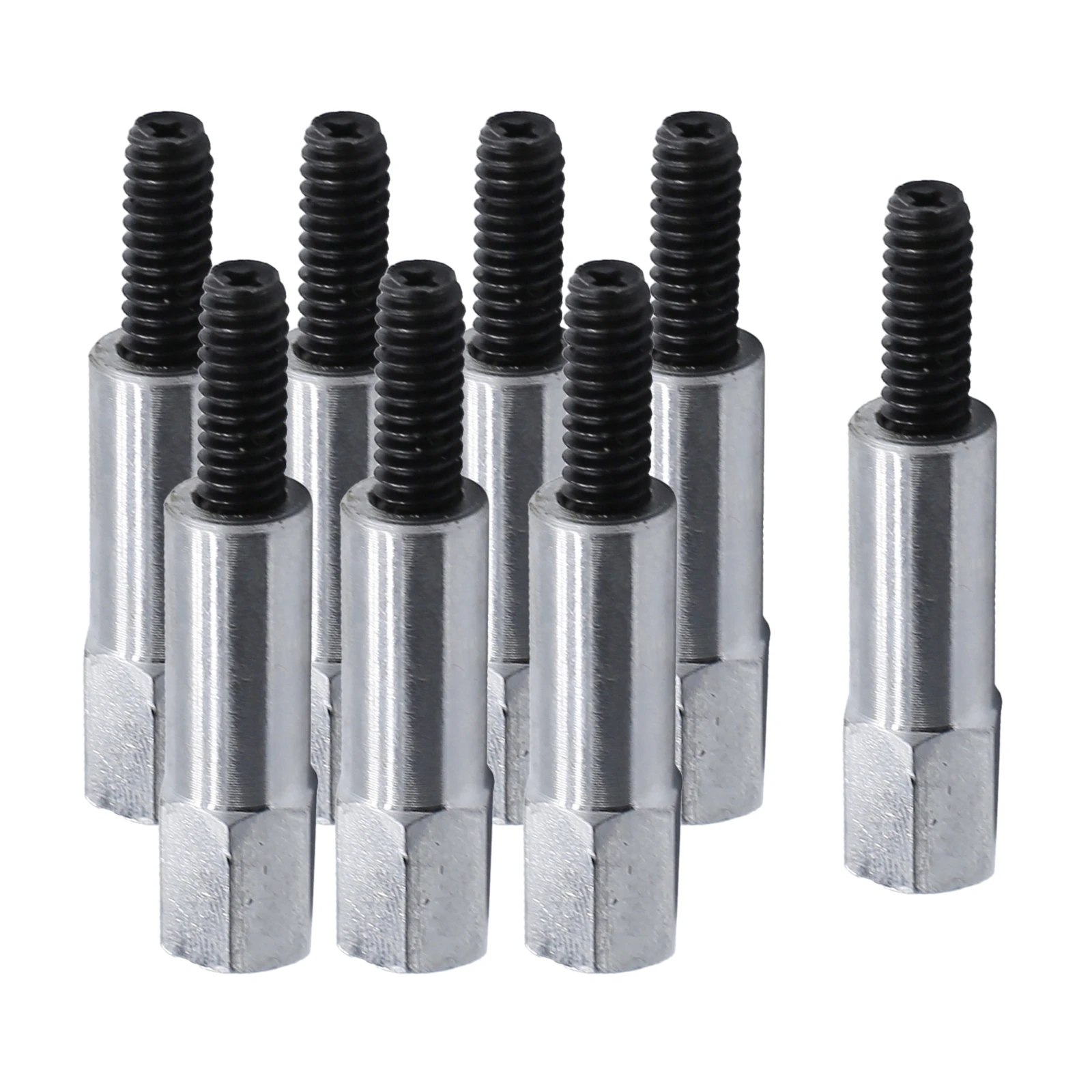 8x Hex Chrome Valve Cover Bolt Kit For Chevy 283 302 Engines