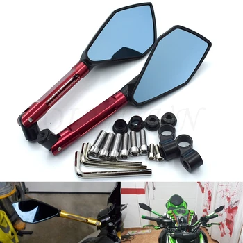

New pair of motorcycle rear view mirror side mirror CNC aluminum alloy For Honda CB1000R CB250 CB400 CB599 CB600 CB600F CB900