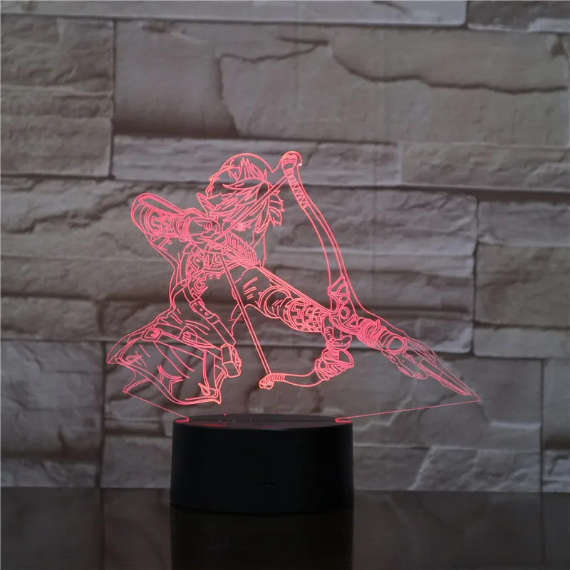 Legend of Zeldass Action Figure3D сенсорный выключатель, 7 цветов, дистанционное управление, 16 цветов, Светодиодные ночные лампы для детей, настольная лампа