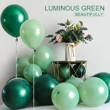 

Bean Green balloons ink green balloons 10/30/50pcs 10inch Wedding Decor Event/Party Supplies Helium balloon Arch Globos