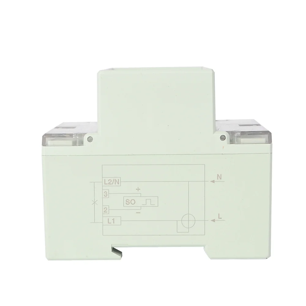 전기 단상 2선 AC 220V 100A 에너지 미터 kWh 카운터 소비 아날로그 전기 전력계 가정용 Din 레일